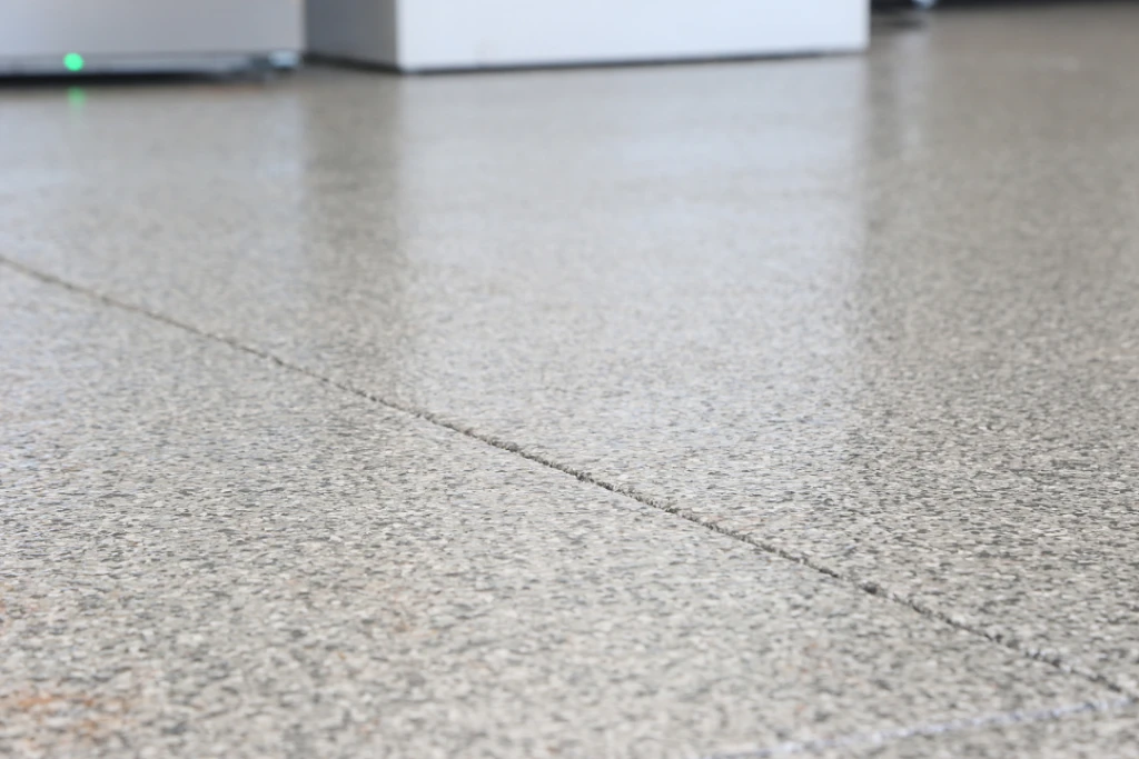 anti-slip floors in a garage